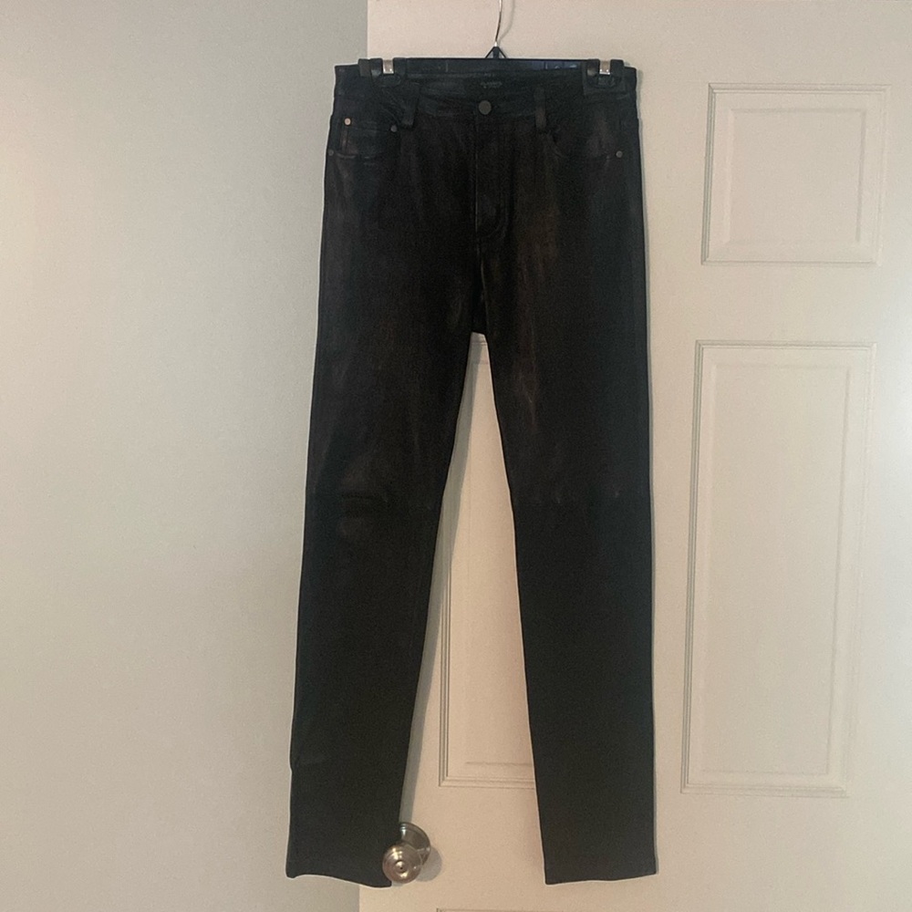 Leather pants by Worth. Size 6. Black. NWOT
